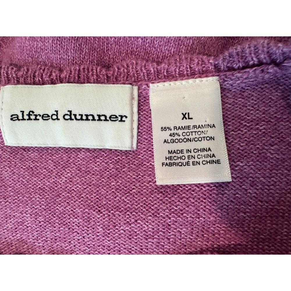 Vintage Alfred Dunner Purple Butterfly Embroidered Sweater Women's XL Y2K 90s - Picture 6 of 10
